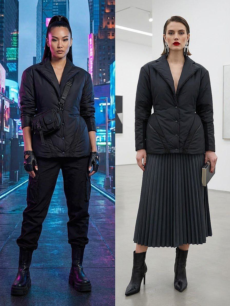 Куртка демисезонная Origami Scarlet Black