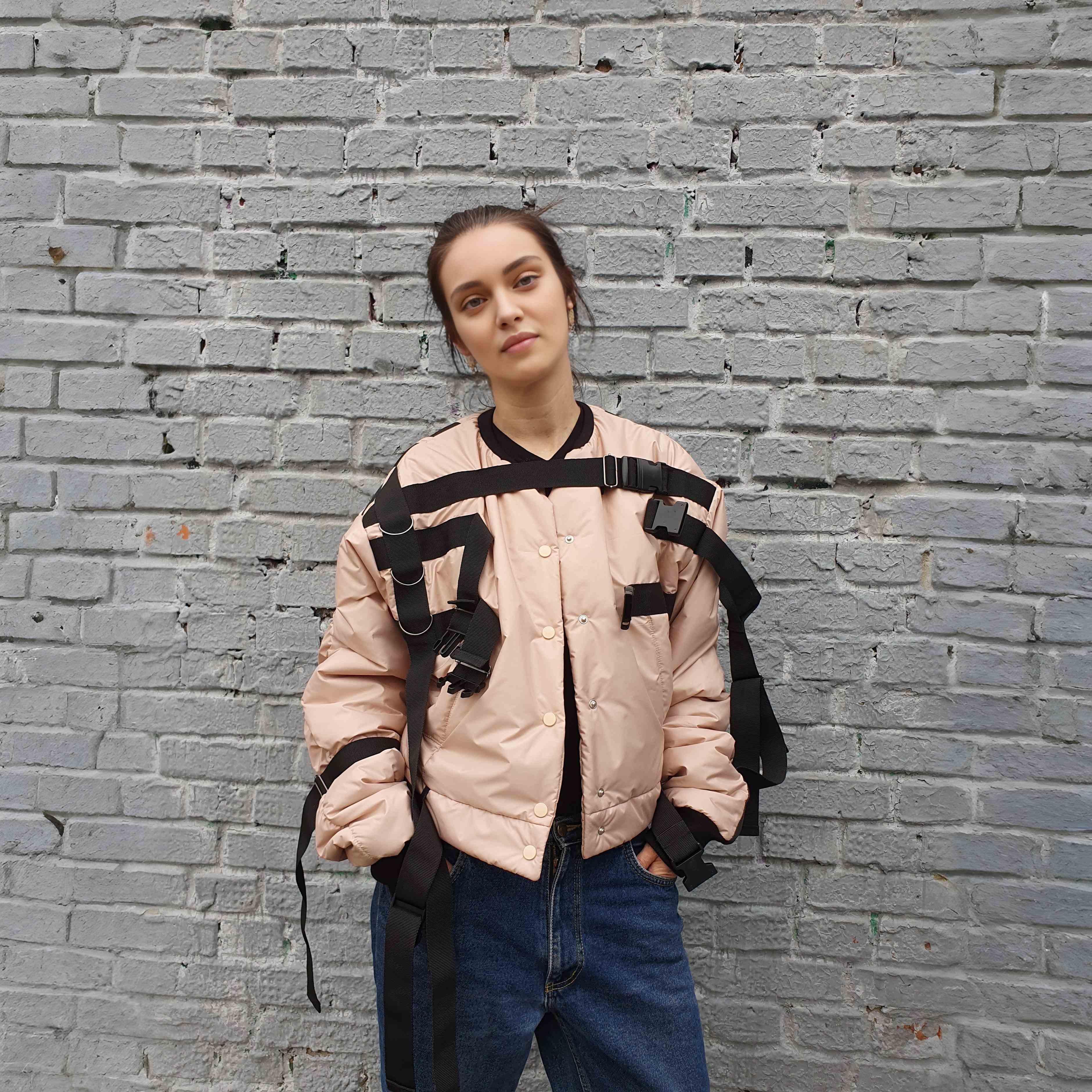 Бомбер Infinity Beige